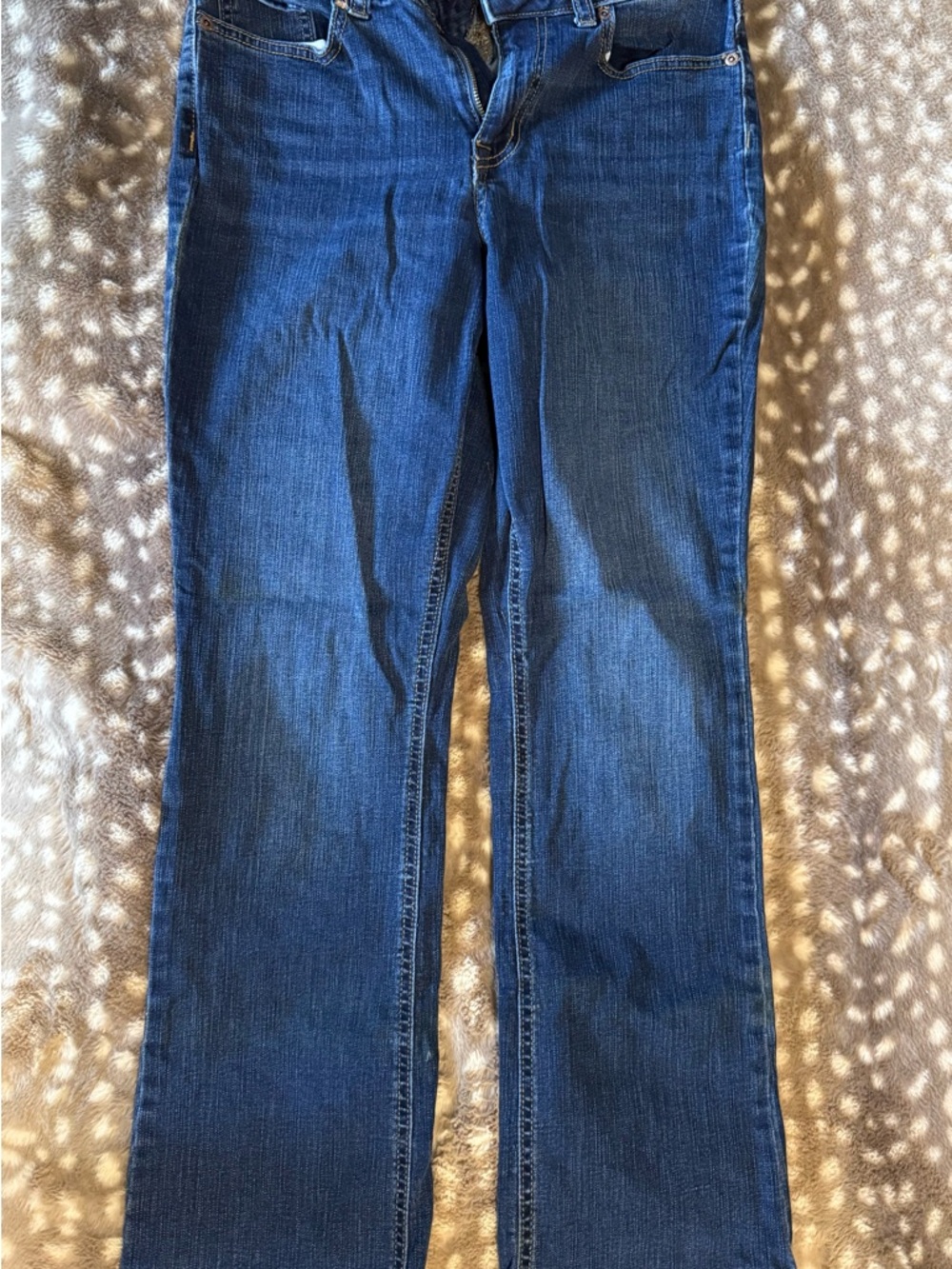 Dark Blue Women's High-Rise-Curvy Bootcut Jeans